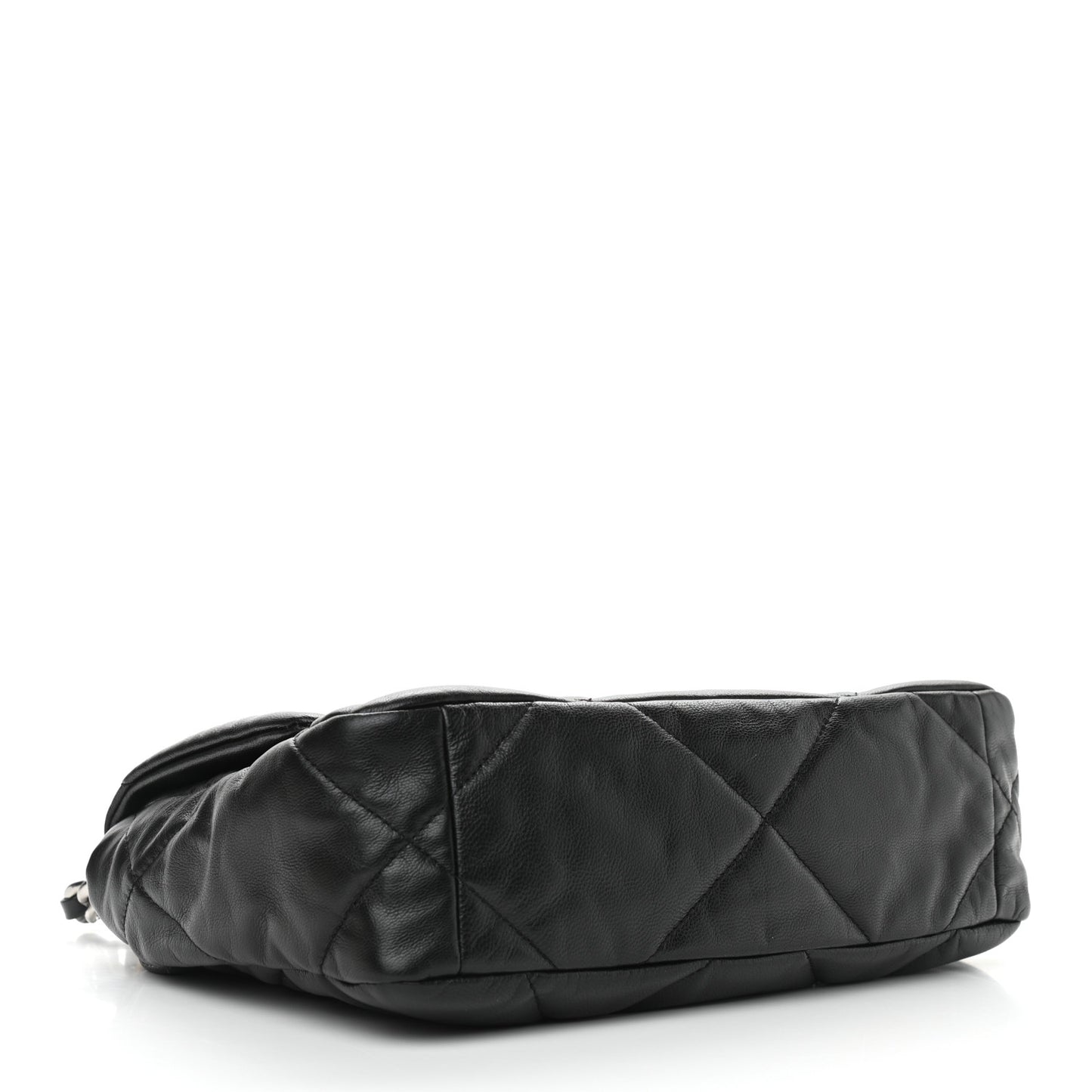 Goatskin Quilted Medium Chanel 19 Flap Black
