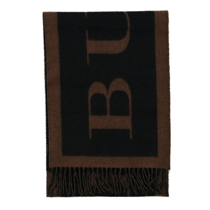 Burberry Wool Cashmere Logo Scarf Camel 2 of 4