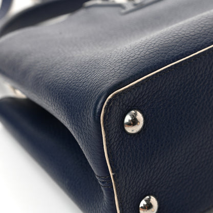 Louis Vuitton Taurillon Capucines PM Blue White 9 of 18