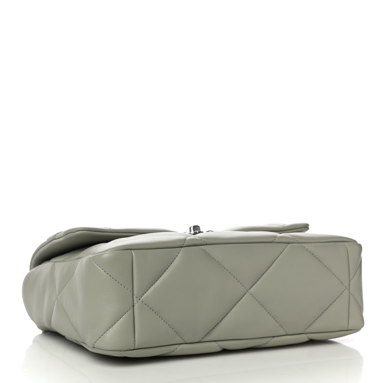 Chanel Lambskin Quilted Large Chanel 19 Flap Grey 4 of 10