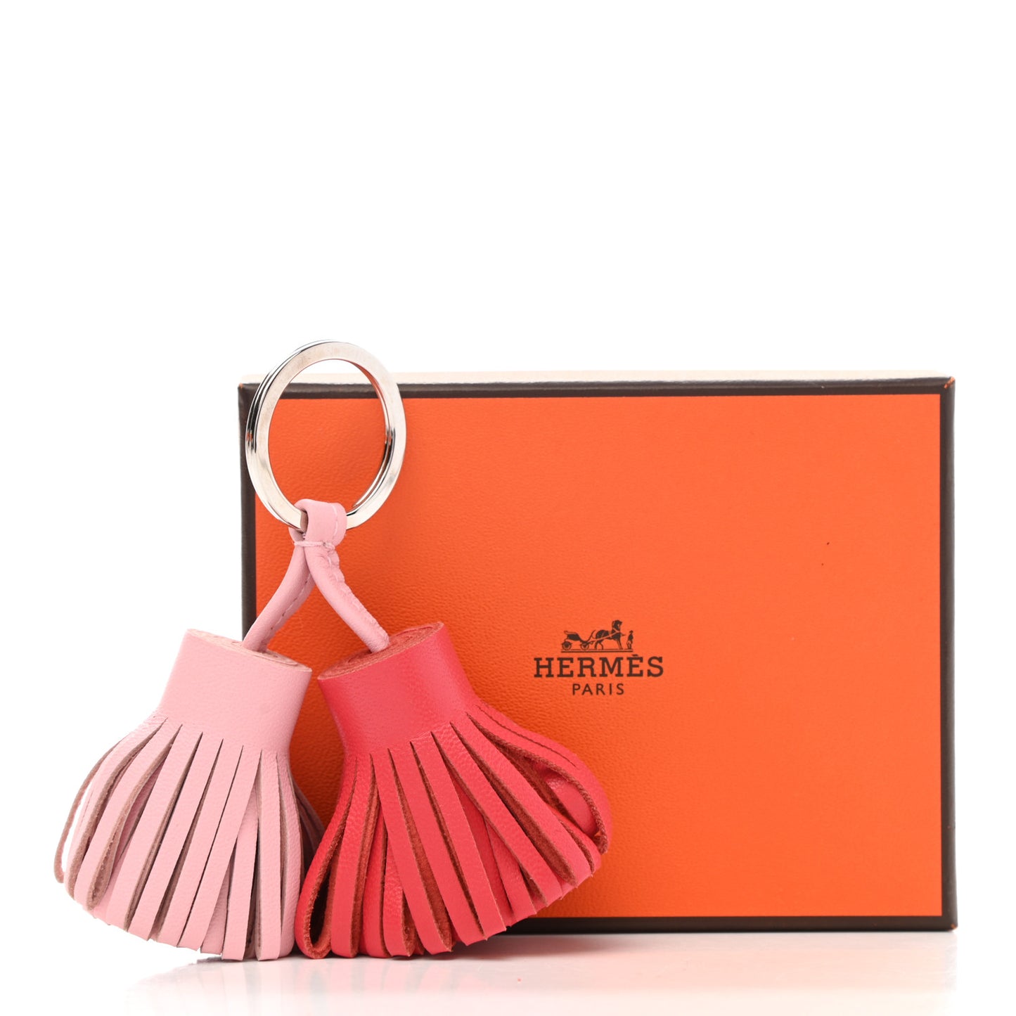 Lambskin Carmen Uno-Dos Key Holder Rose Sakura Bougainvillea