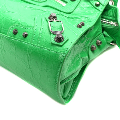 Balenciaga Agneau Arena Neo Cagole Handbag XS Kelly Green 10 of 10