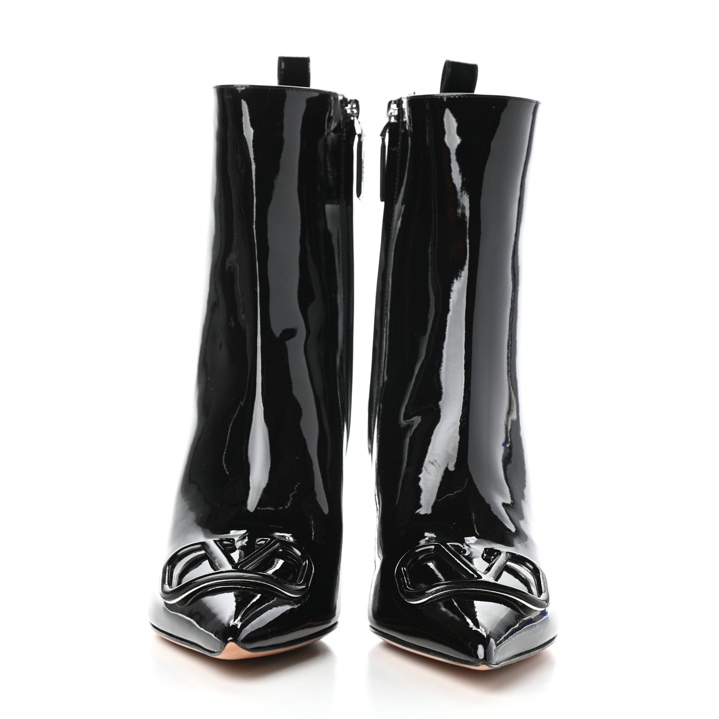 Patent VLogo 80mm Ankle Boots 40 Black
