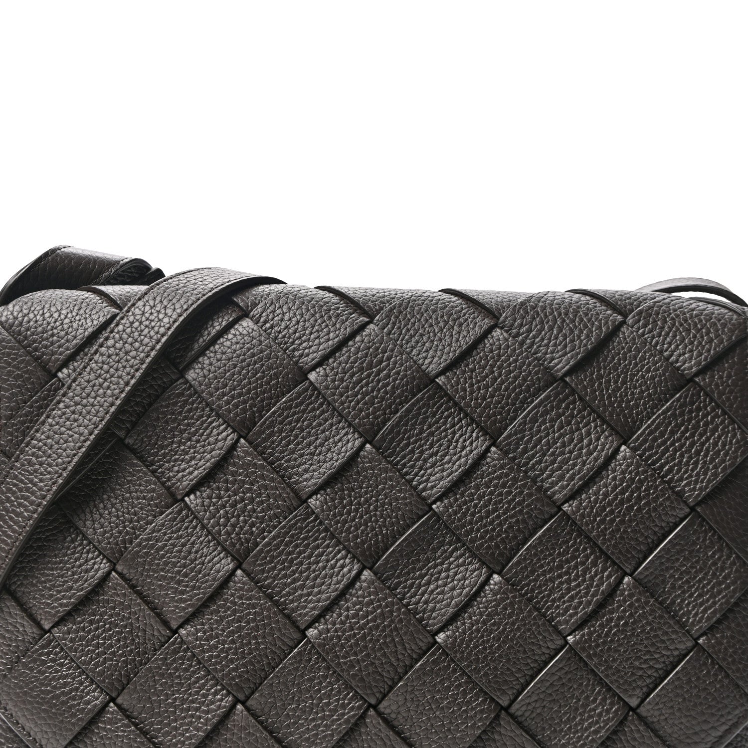 Bottega Veneta Grained Calfskin Intreccio Large Diago Crossbody Bag Fondant 9 of 11