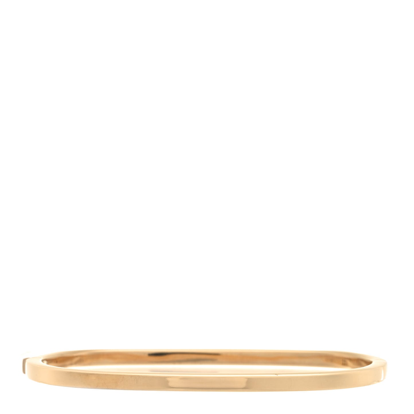 18K Yellow Gold Square Bangle Bracelet