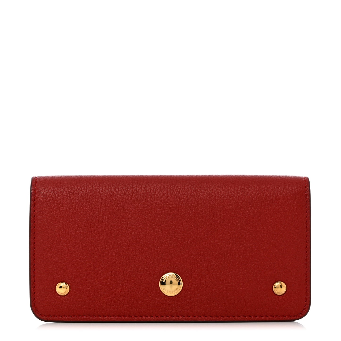 Marais Calfskin Rowe Continental Wallet Dark Carmine