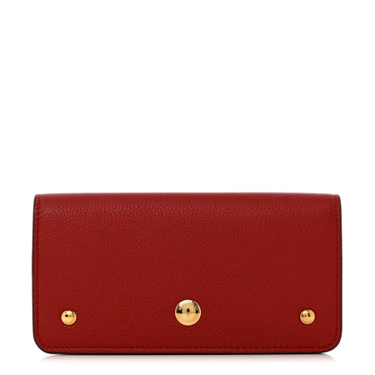 Burberry Marais Calfskin Rowe Continental Wallet Dark Carmine 1 of 10