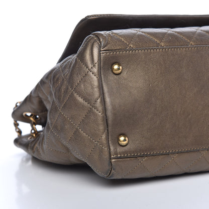 Chanel Metallic Calfskin Quilted Istanbul Accordion Flap Gold 8 of 9