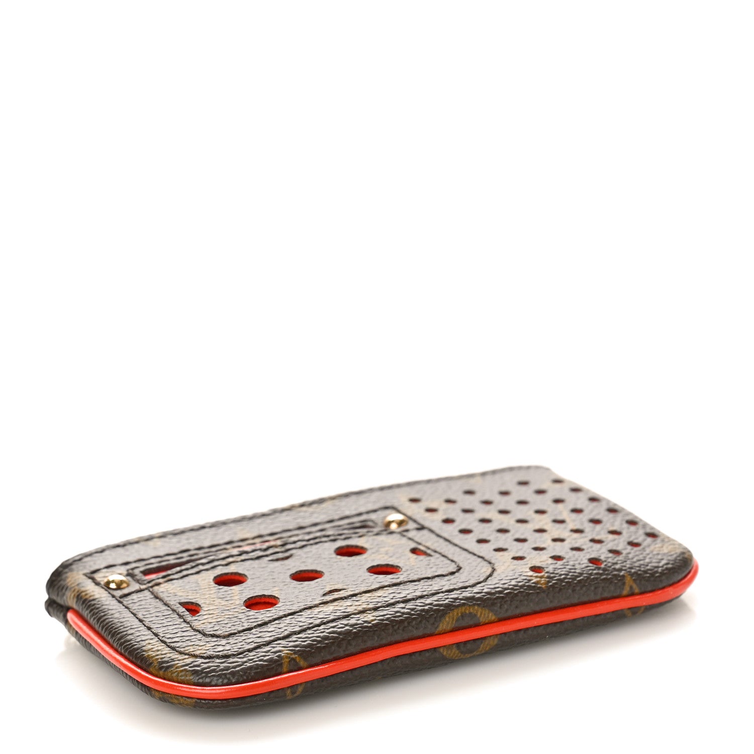 Louis Vuitton Monogram Perforated Key Pouch Orange 4 of 8