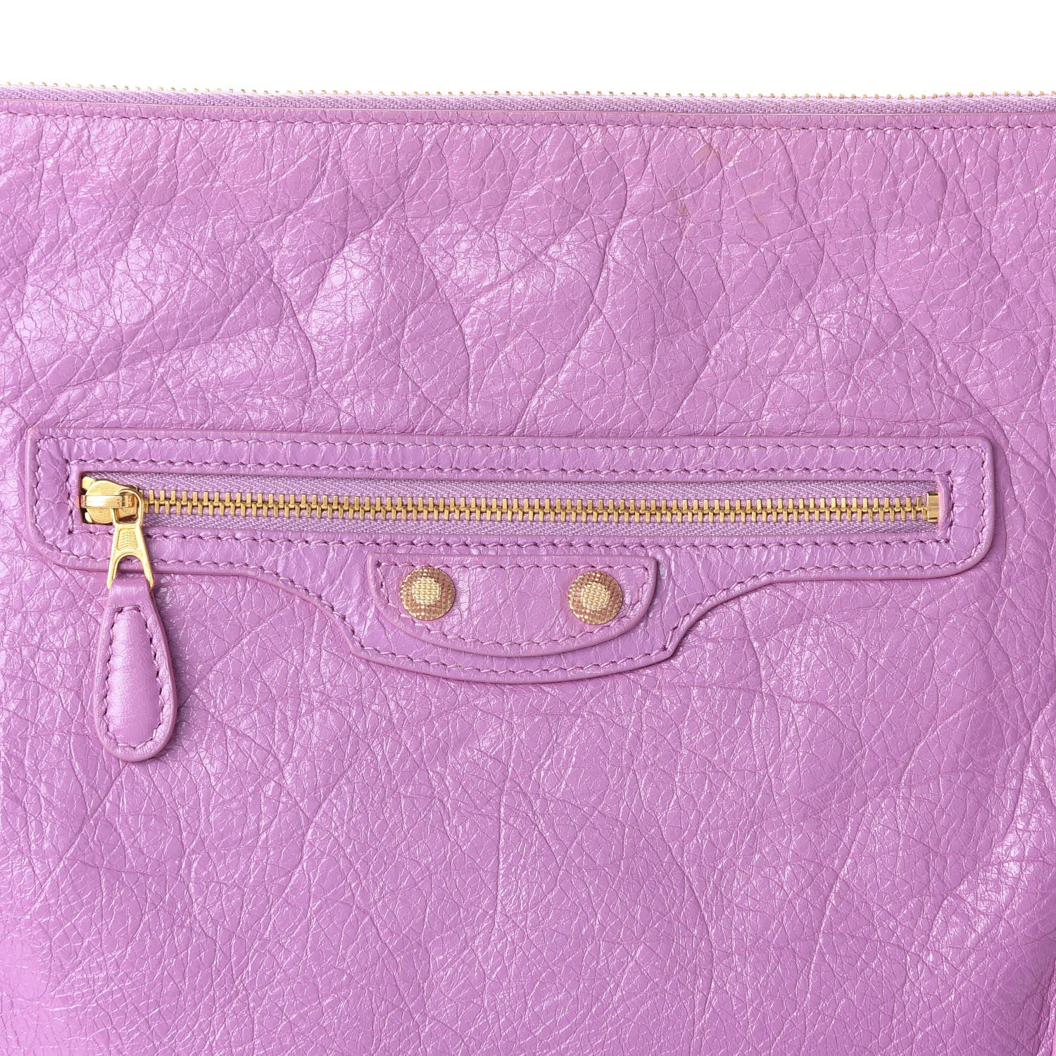 Balenciaga Agneau Giant 12 Gold Hardware Pouch Clutch Rose Berlingot 10 of 10