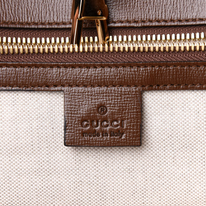 Gucci GG Supreme Monogram Fake/Not Large Retro Interlocking G Tote Bag Beige Brown Sugar 6 of 11