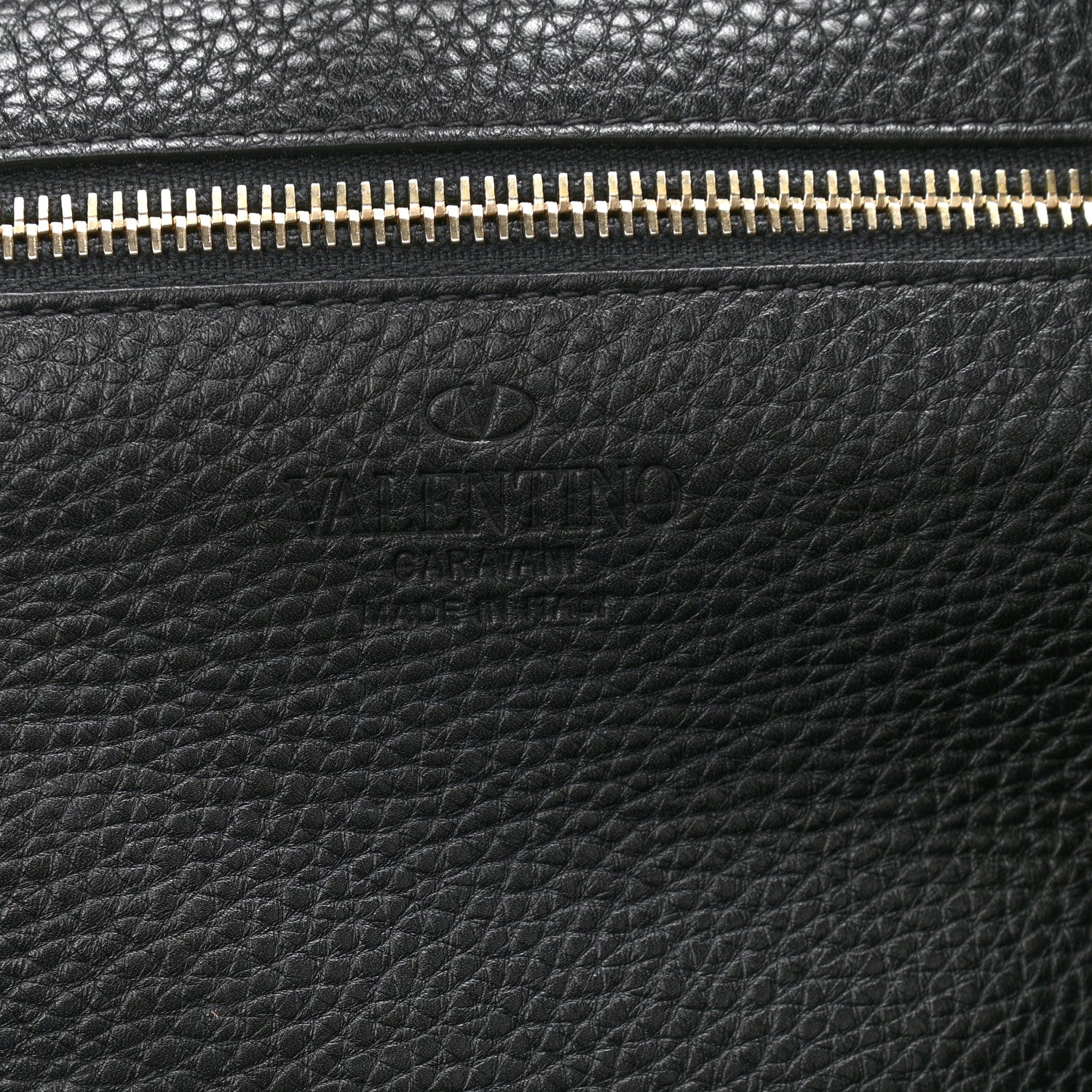 Valentino Garavani Pebbled Calfskin Medium Rockstud Tote Black 6 of 10