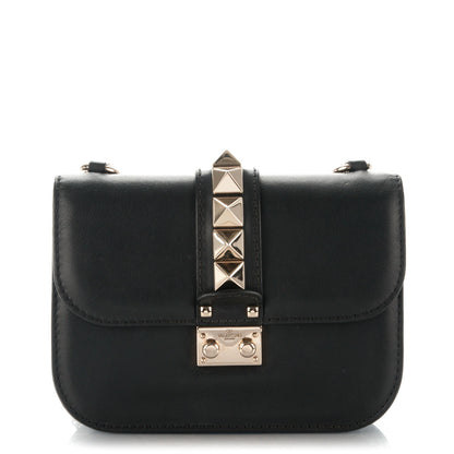 Valentino Garavani Vitello Small Glam Lock Rockstud Flap Black 1 of 7