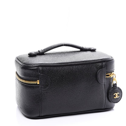 Chanel Caviar Vanity Cosmetic Case Black 2 of 10