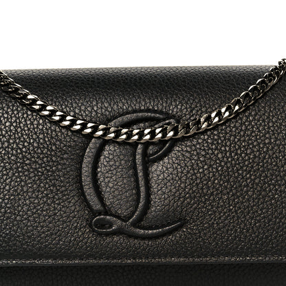 Christian Louboutin Grained Calfskin By My Side Wallet On Chain Black 8 of 11