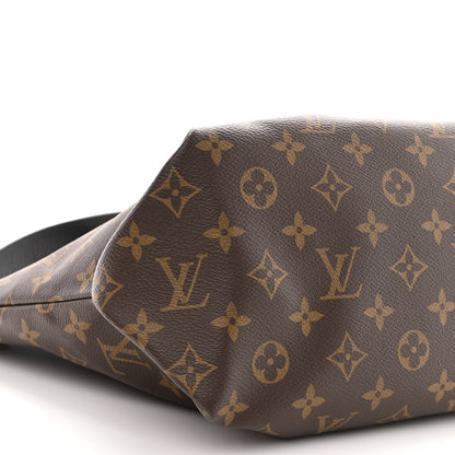 Louis Vuitton Monogram Flower Zipped Tote MM Black 10 of 12