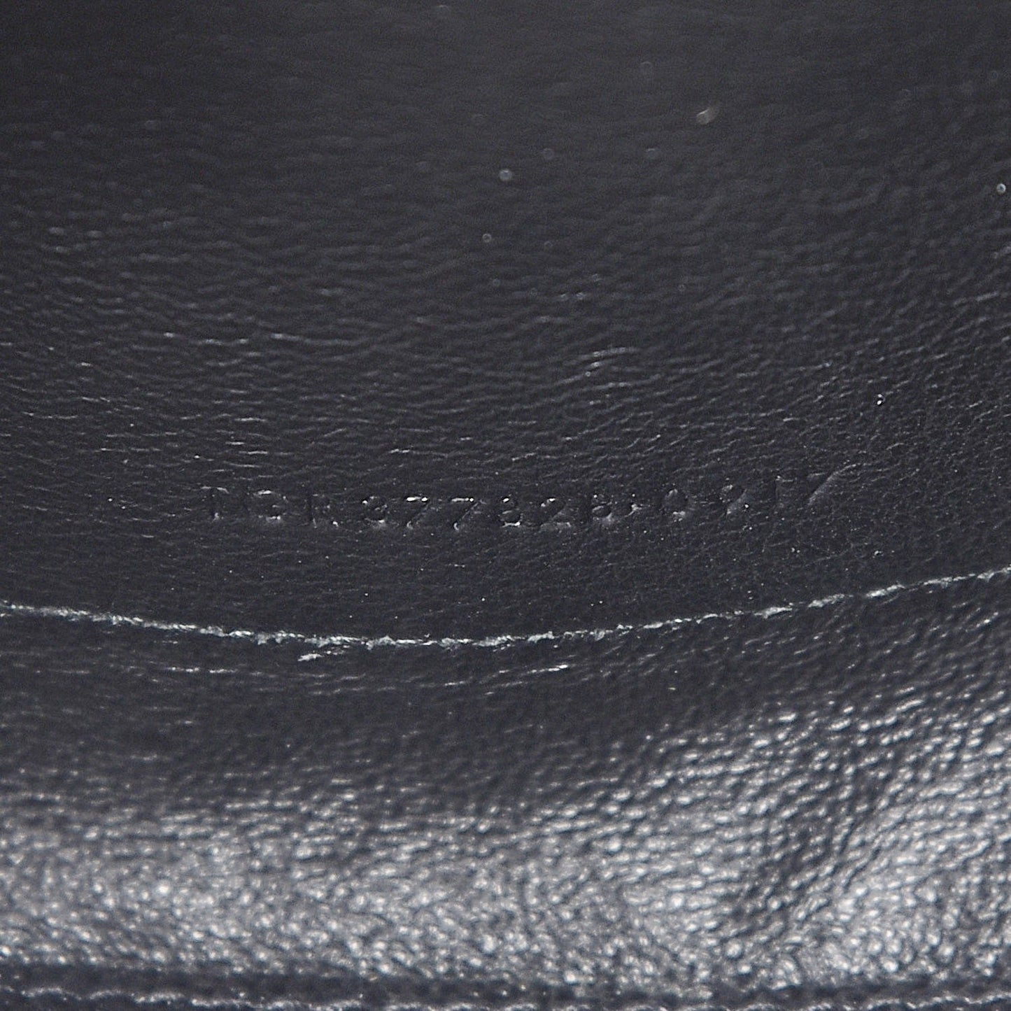Grain De Poudre Matelasse Chevron Monogram Chain Wallet Black