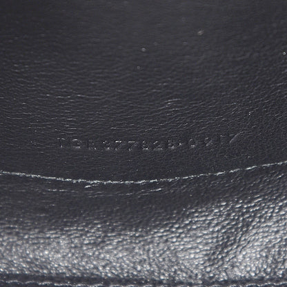Saint Laurent Grain De Poudre Matelasse Chevron Monogram Chain Wallet Black 8 of 8