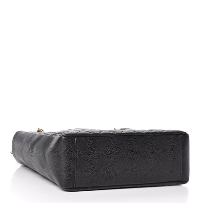 Chanel Caviar Quilted Petit Shopping Tote PST Black 4 of 12
