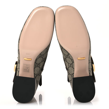 Gucci GG Supreme Monogram Malaga Kid Blondie 55mm Ankle Boots 39.5 Beige Ebony New Acero 6 of 10