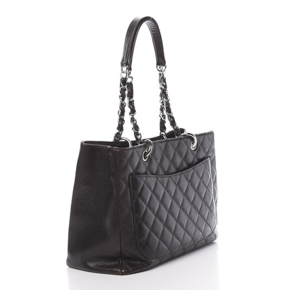 Chanel Caviar Grand Shopping Tote GST Dark Brown 3 of 12