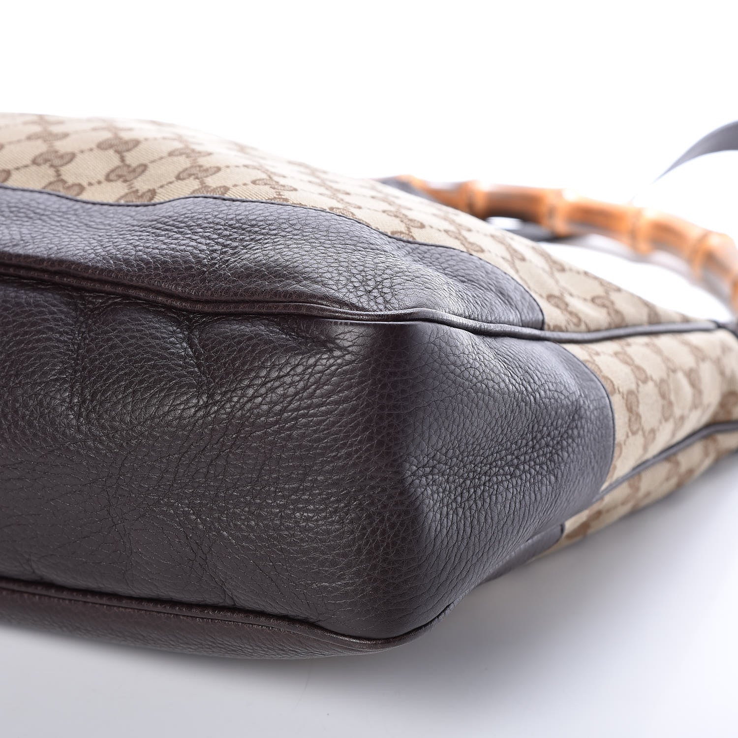 Gucci Monogram Medium Diana Bamboo Shoulder Bag Dark Brown 5 of 9