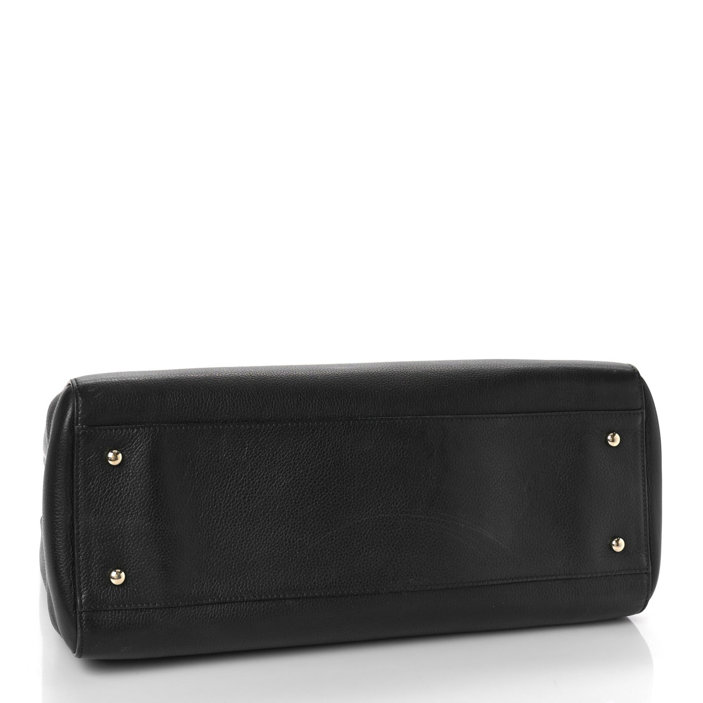 Grained Calfskin Large Neo Executive Shopper Tote Black