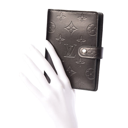 Louis Vuitton Mat Monogram Small Ring Agenda Cover Black 2 of 11