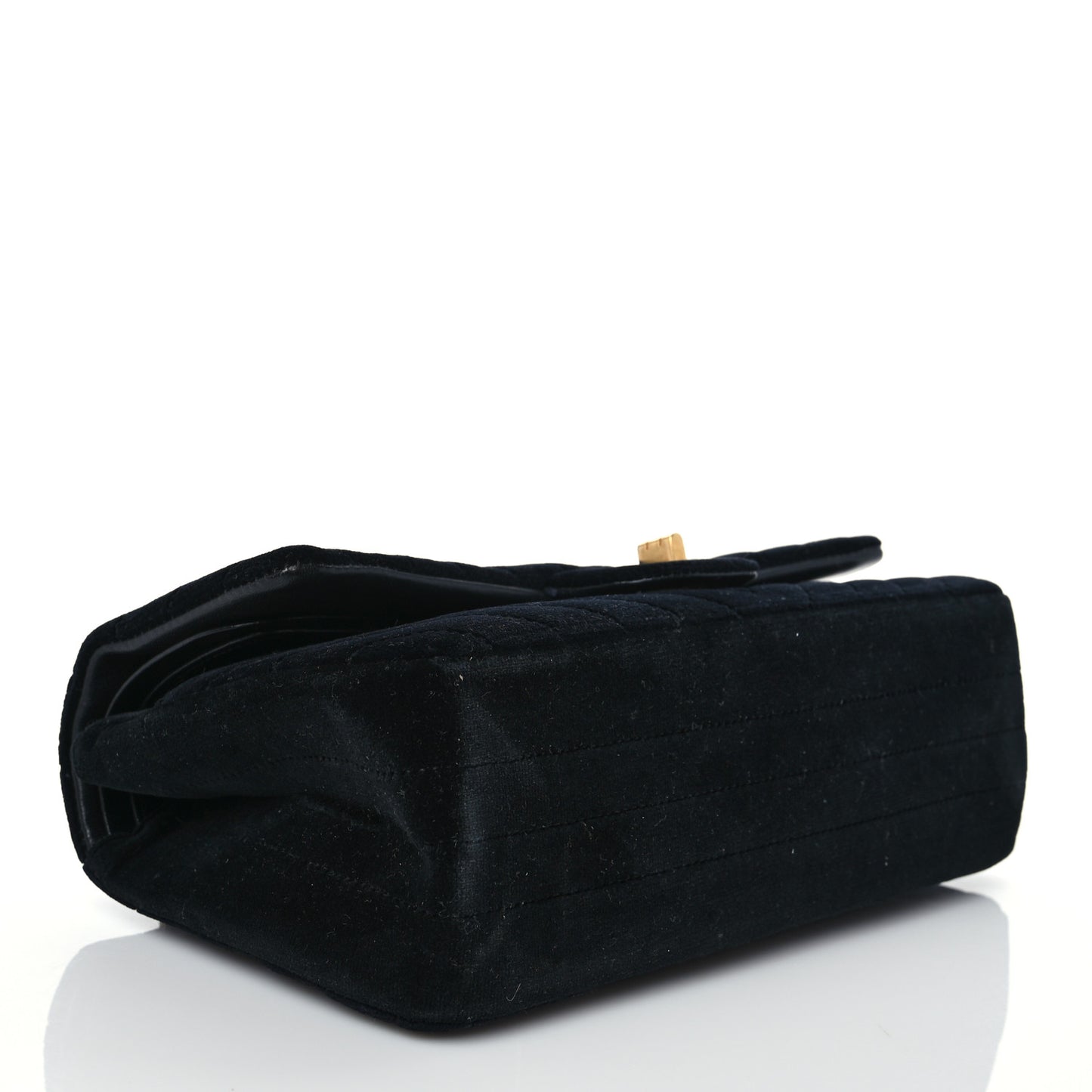 Velvet Chevron Quilted 2.55 Reissue 226 Flap Black