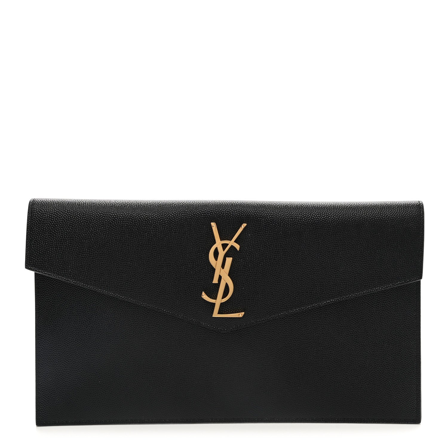 Saint Laurent Grain De Poudre Uptown Pouch Black 1 of 7