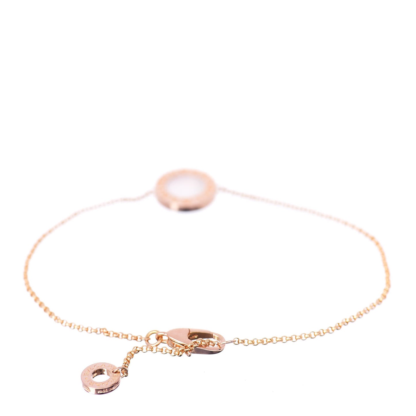 18K Rose Gold Mother of Pearl BVLGARI BVLGARI Chain Bracelet