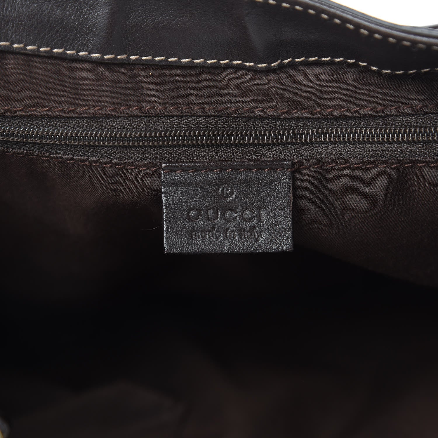 Gucci Monogram Large D Gold Hobo Dark Brown 6 of 16