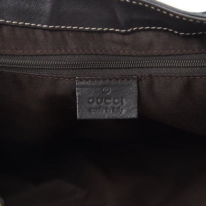 Gucci Monogram Large D Gold Hobo Dark Brown 6 of 16