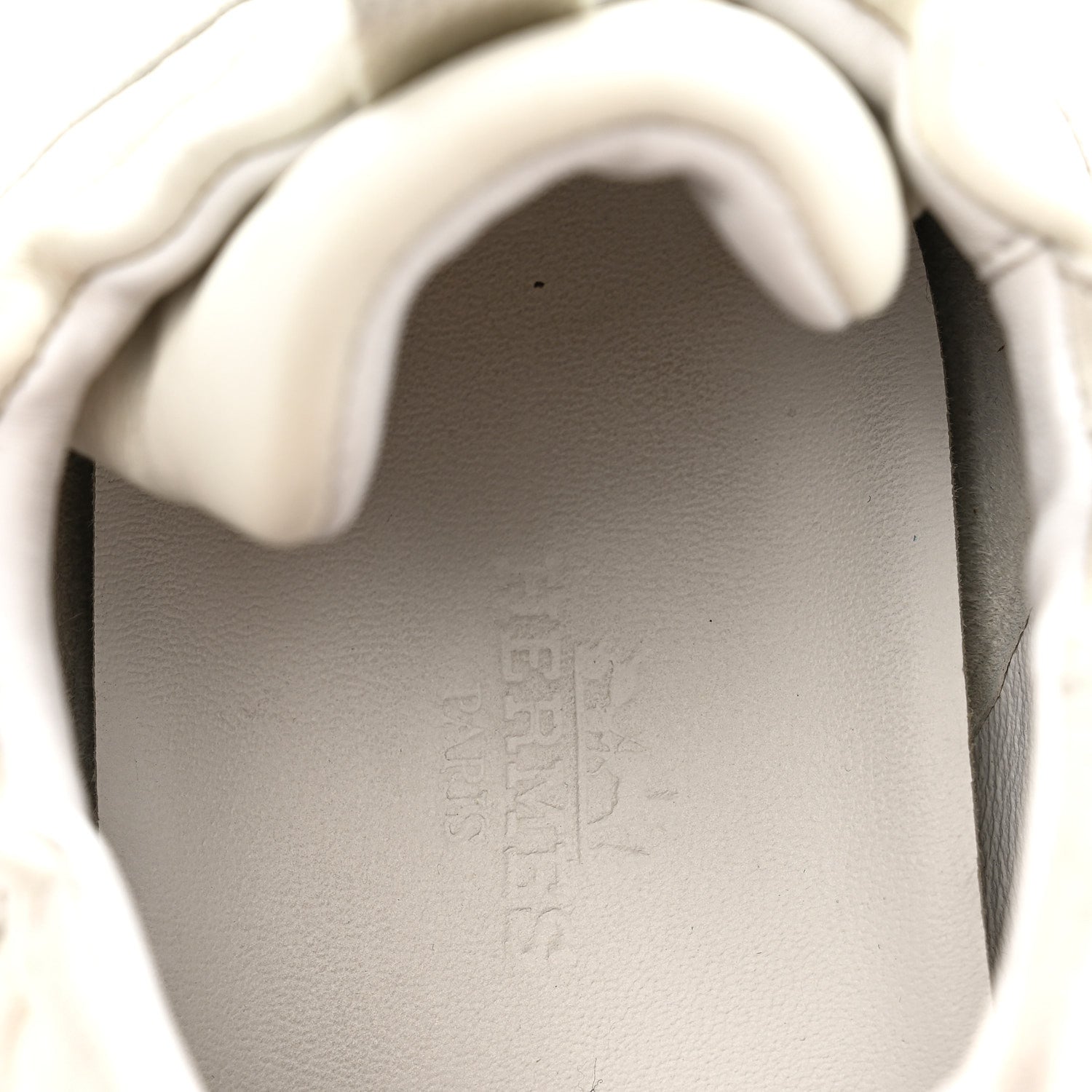 Hermes Nappa Suede Goatskin Jet Sneakers 36.5 White 8 of 11