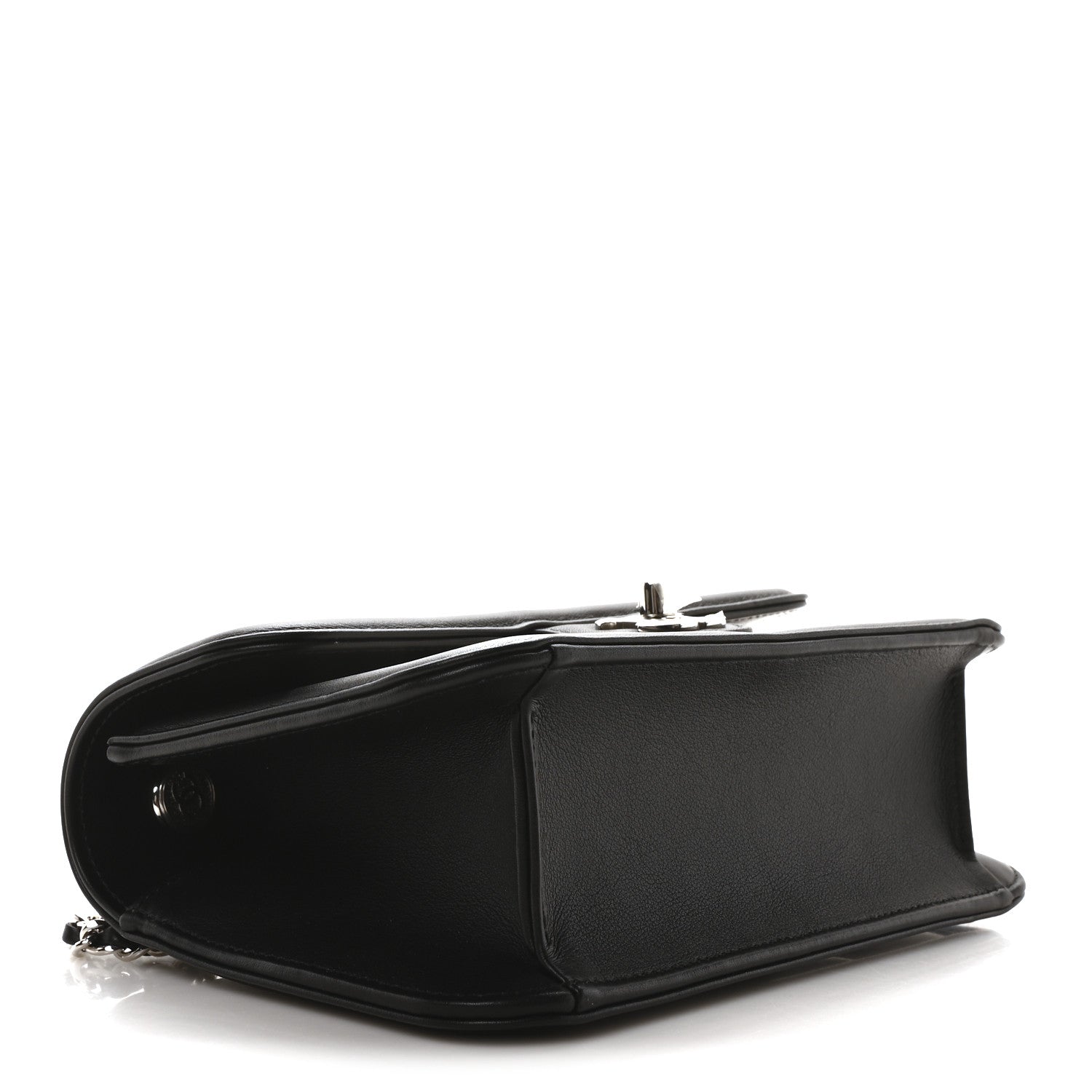 Chanel Lambskin Calfskin Mini Chocolate Bar Flap Bag White Black 4 of 10