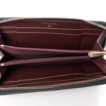 Chanel Caviar Quilted Medium Zip Around Wallet Black 5 of 12