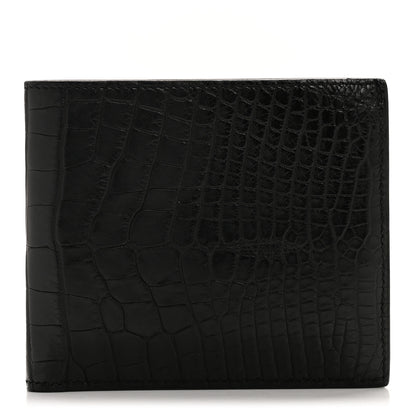 Hermes Matte Alligator MC2 Copernic Compact Wallet Black 1 of 11