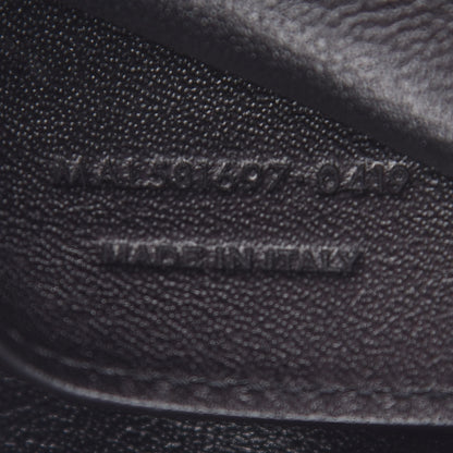Saint Laurent Antiqued Lambskin Sid Flat Crossbody Black 7 of 9