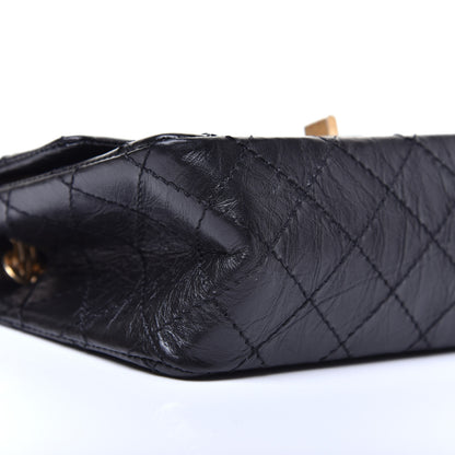 Chanel Aged Calfskin Quilted 2.55 Reissue Mini Flap Black 8 of 10
