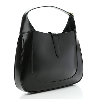 Gucci Boarded Dyana Lux Calfskin Medium Jackie 1961 Hobo Black 2 of 10