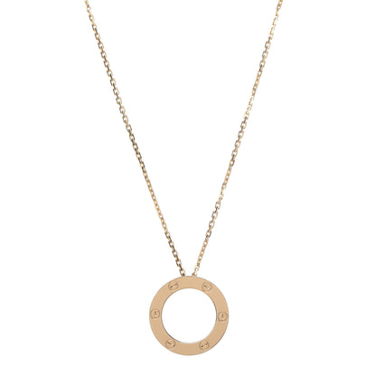 Cartier 18K Yellow Gold LOVE Pendant Necklace 1 of 5
