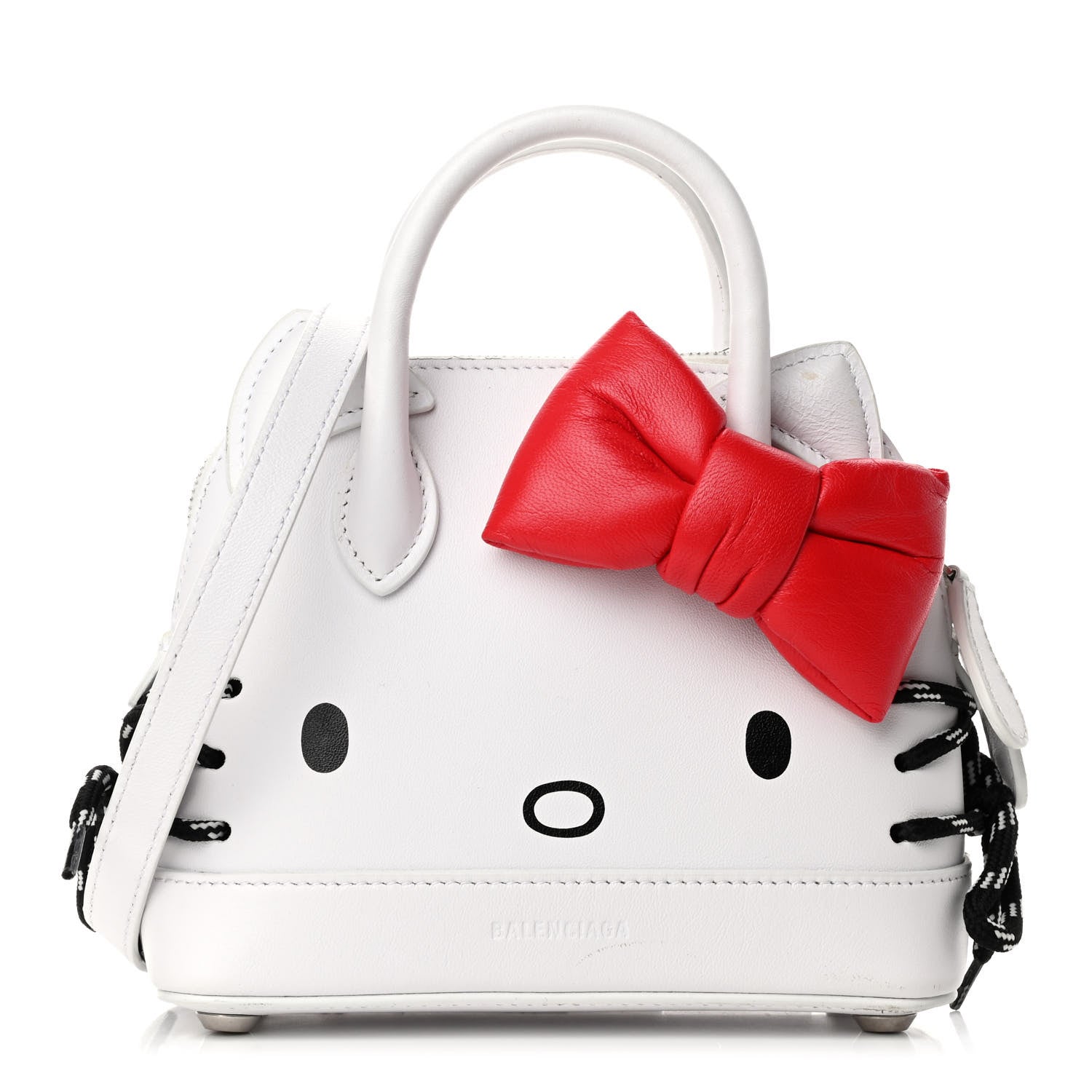 Balenciaga Calfskin Hello Kitty XXS Ville Top Handle Bag White 1 of 4