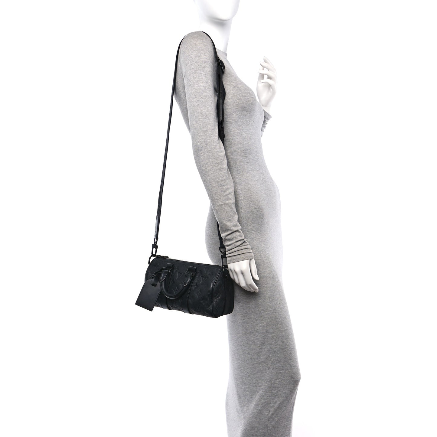 Monogram Taurillon Keepall Bandouliere 25 Black