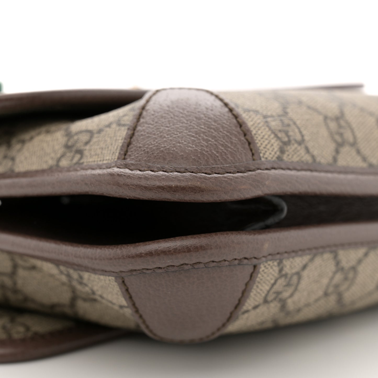 GG Supreme Monogram Web Small Neo Vintage Double Flap Messenger Bag Beige New Acero