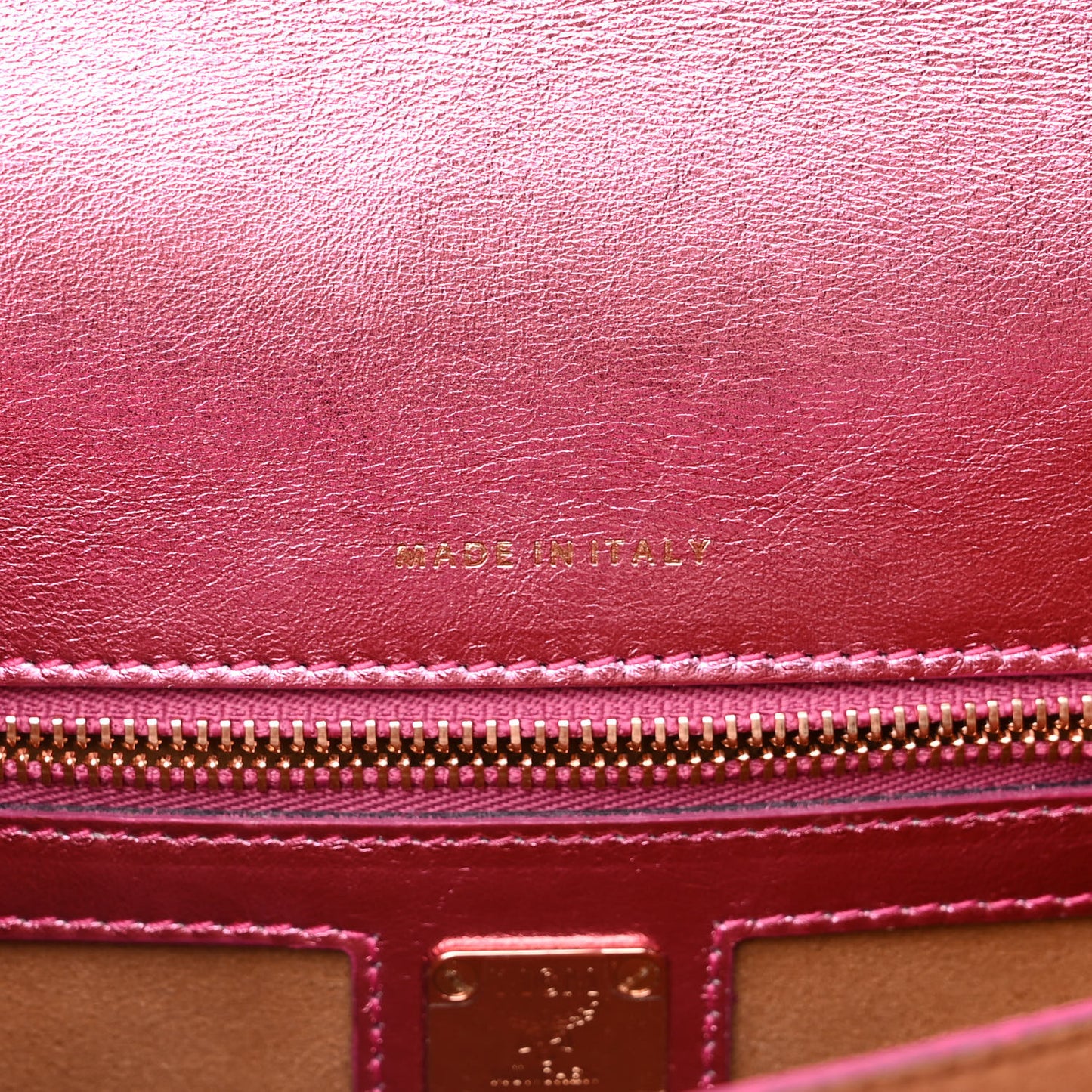 Metallic Calfskin Quilted Patricia Crossbody Bag Viva Lila