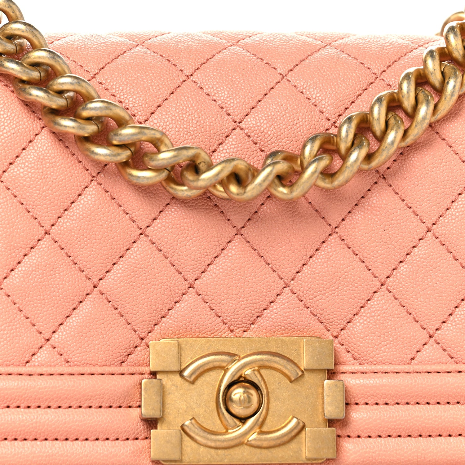 Chanel Caviar Quilted Small Boy Flap Light Pink 8 of 10