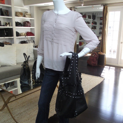 Givenchy Leather Studded George V Bag Black 2 of 9