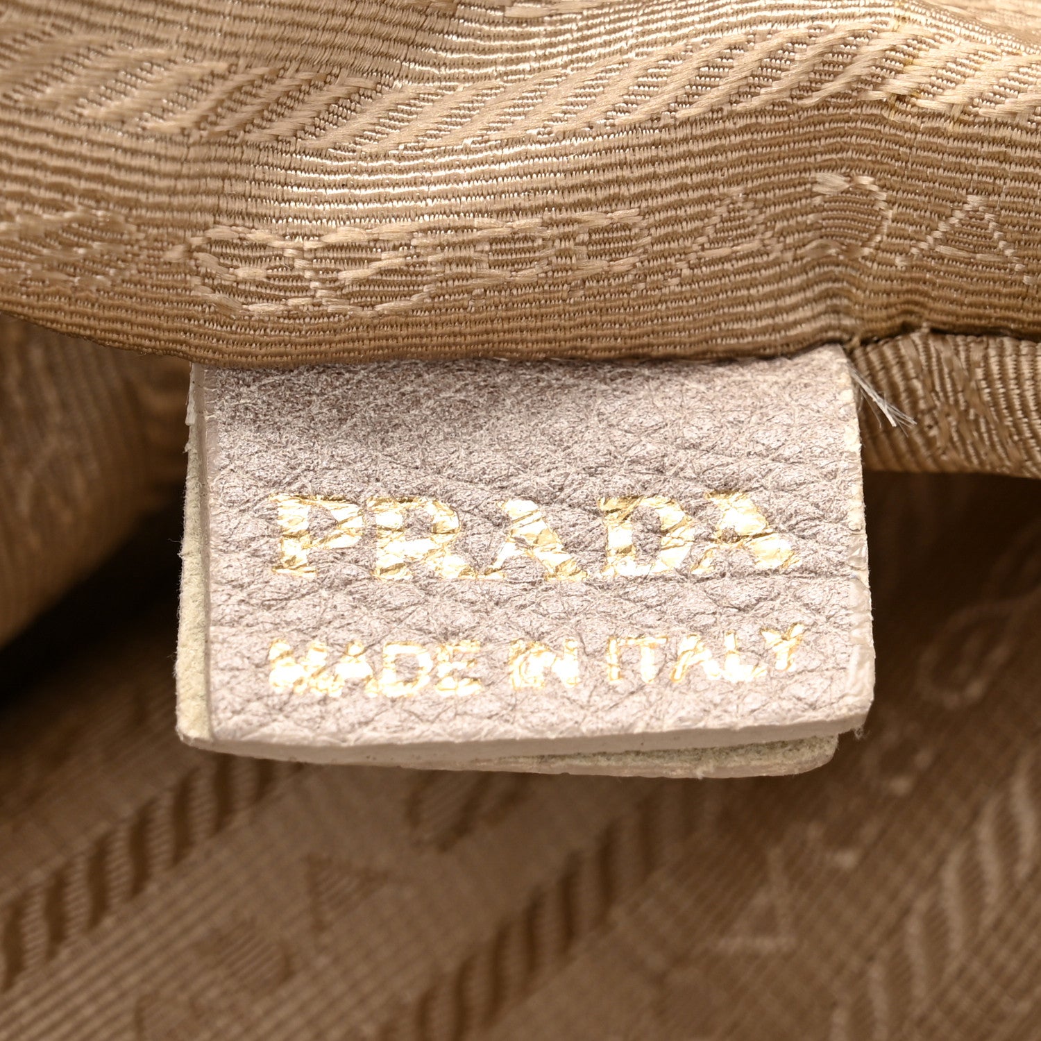 Prada Jacquard Logo Cervo Fringe Bowler Corda Talco 7 of 25