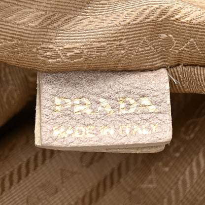 Prada Jacquard Logo Cervo Fringe Bowler Corda Talco 7 of 25