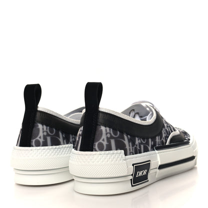 Christian Dior Technical Canvas Mesh Oblique Printed Mens B23 Low Top Sneakers 42 Black White 4 of 9
